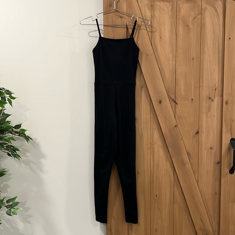 Girlfriend Collective original Cami Compressive Unitard Black